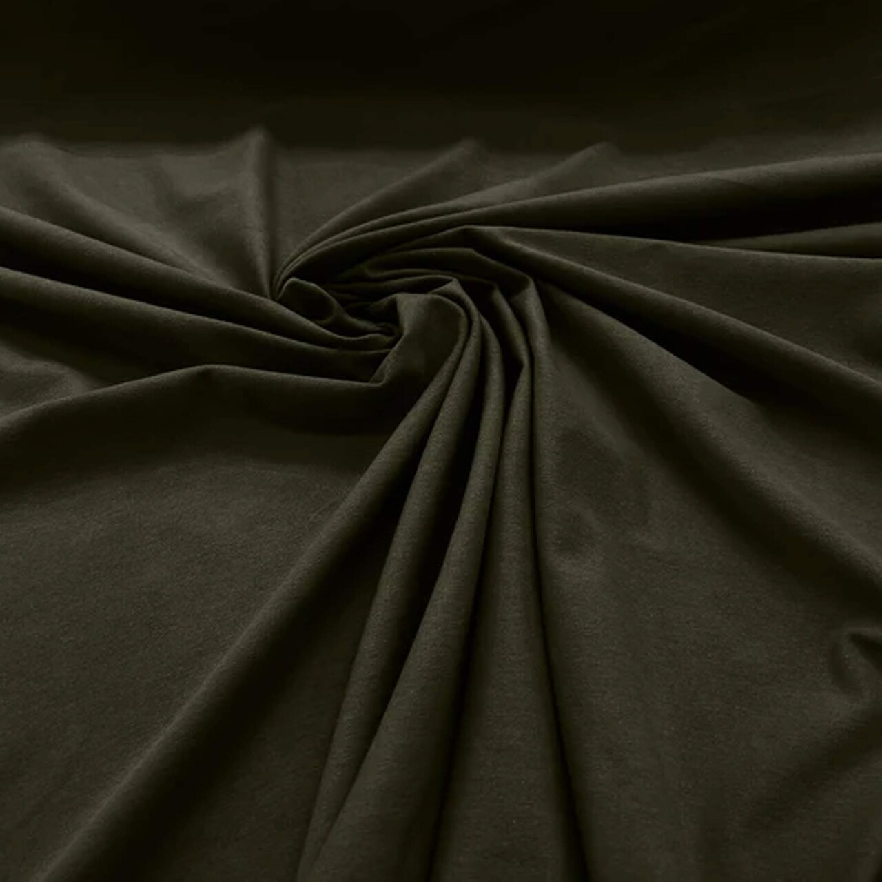 1 Yard Olive Green Cotton Spandex Jersey Knit Fabric 60" Width